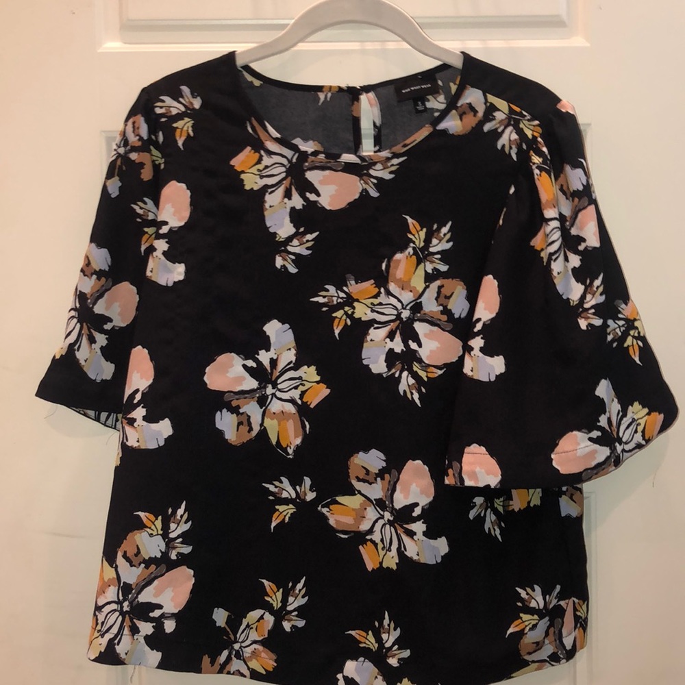 Floral work blouse